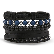 Load image into Gallery viewer, Fashion Metal Leather Bracelet Men Women Jewelry Vintage Multilayer Handmade Braided Charm Bracelets Boho Bracelet Set Wholesale