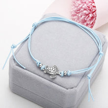 Load image into Gallery viewer, Boho  Anklet  for Women Fashion Black White Wax String Lacing Foot Jewelry Beads Bracelet Fashion Beach Jewelry ns37
